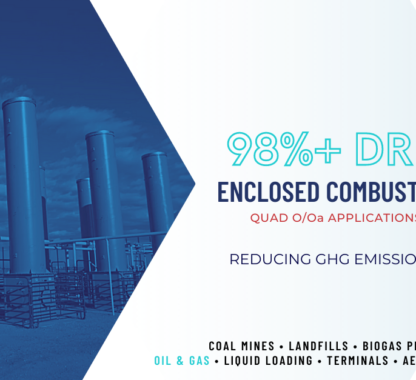 98%+ DRE Enclosed Combustors | QuadO Applications